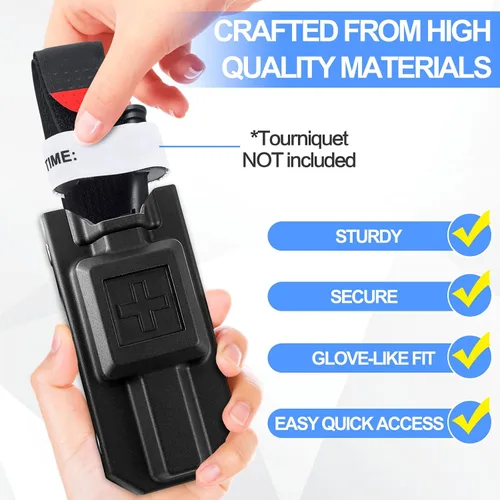 Soporte para torniquete, estuche para torniquete para torniquetes CAT Gen 7 o mayores, funda rígida para torniquete para cinturón de servicio