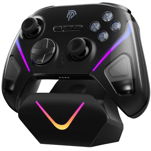 Vista 10 de EasySMX D10 PC Controller - Elite Wireless Bluetooth Pro Controller with TMR Joystick, Dual-Mode Triggers & Full Mechanical Buttons, 1000Hz Polling