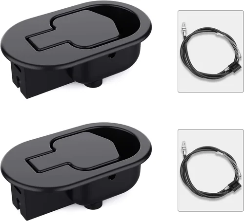 Vista 8 de Juego de 2 piezas de repuesto para sillón reclinable, mango de liberación reclinable duradero con cable de tracción reclinable, piezas de repuesto