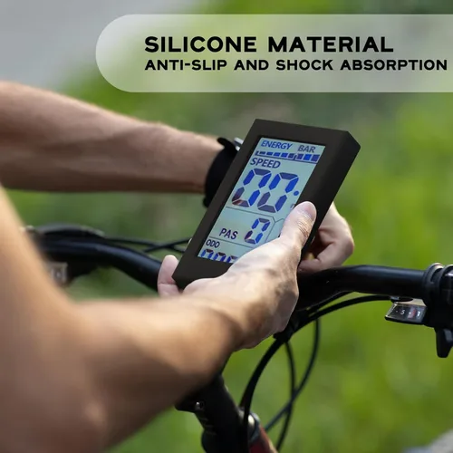 Vista 4 de Protector de borde protector para pantalla M5 Lectric XP, cubierta protectora suave absorbente de golpes (negro)