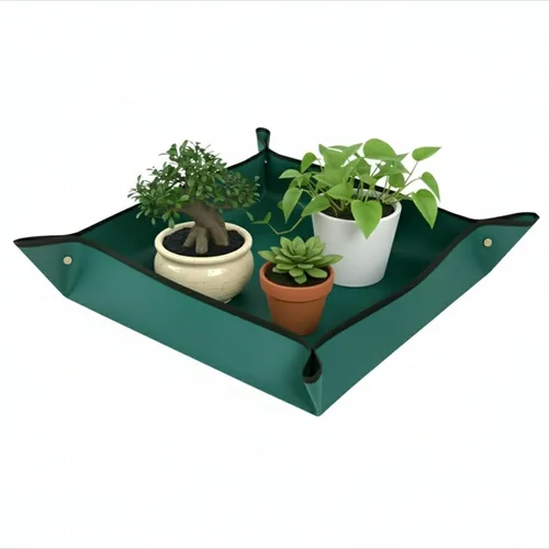 Alfombrilla para trasplantar plantas de jardín, herramientas de mano de jardinería para jardineros, tela Oxford, 29.5 x 29.5 pulgadas (75x75 cm)