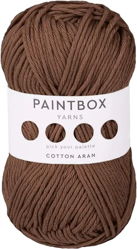 Vista 37 de Paintbox Yarns 100% algodón Aran, 50 g (1.76 oz), 85 m (93 yardas) - Lana blanca en cartón para crochet, tejer - Suave, ligera para suéter, ropa