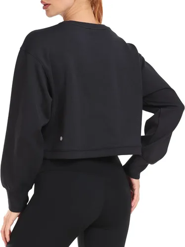 Vista 2 de Colorfulkoala Sudadera deportiva de manga larga para mujer, cuello redondo, modal