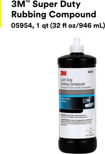 Vista 3 de 3M Compuesto de frotamiento Super Duty, 05954, 1 qt (946 ml/32 fl oz), no contiene ceras ni siliconas