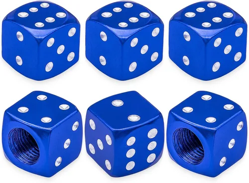 Vista 40 de 6 tapas de vástago de válvula de neumático, tapas de válvula de neumático de acero inoxidable para automóviles, camiones, SUV, motocicletas, Verde