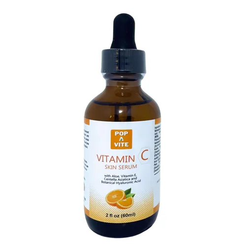 Suero de vitamina C para rostro y piel con aloe, vitamina E, centella asiática (Cica), ácido hialurónico 2 onzas (2.0 fl oz)