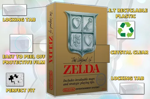 Vista 2 de Nintendo NES Game Box Protector Case - 10 Pack by Malko