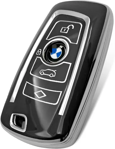 Vista 25 de La funda para llave de TPU suave avanzada es compatible con BMW X1 X5 iX i7 X6 X7 XM IX3 2023-2026 nueva llave serie 5 7 (negro)