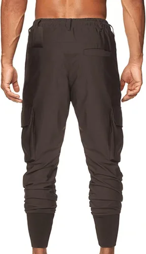 Vista 4 de JEShifangjiusu Mens Hiking Chino Pants Lightweight Slim Fit Stretch Work Tapered Pants Casual Golf Workout Jogging Trousers