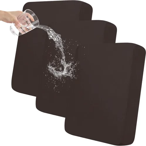 Vista 62 de Easy-Going Fundas de cojín 100% impermeables de 3 piezas para sofá seccional, izquierdo/derecho en forma de L, funda antideslizante para sofá, 2