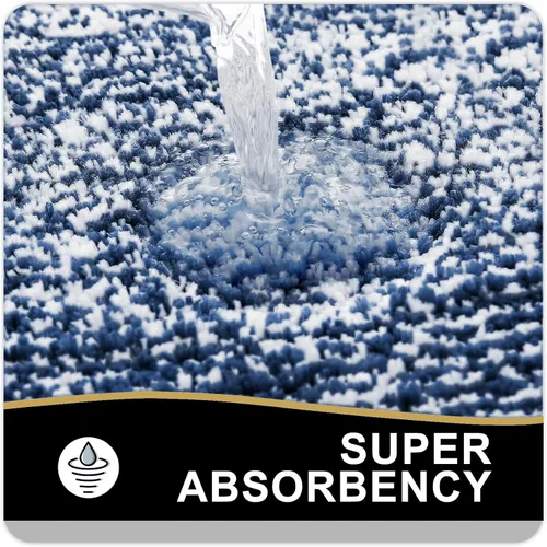 Vista 108 de OLANLY Alfombra de baño de microfibra extrasuave y absorbente, antideslizante, lavable a máquina, de secado rápido, adecuada para suelo de baño