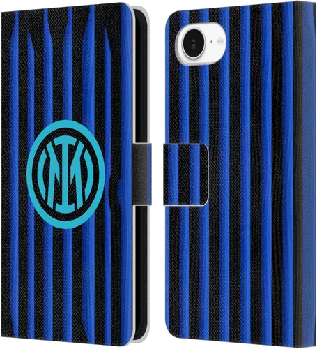 Vista 108 de Head Case Designs Officially Licensed Inter Milan Away 2025/26 Crest Kit Leather Wallet Case Compatible with Apple iPhone 7 Plus/iPhone 8 Plus