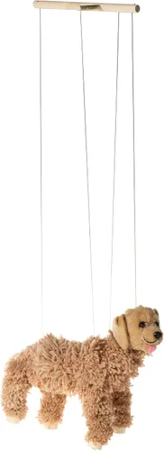 Vista 2 de Artisan Owl Marioneta Labrador - Perro de hilo con patas de madera, cuerdas desmontables (marrón)
