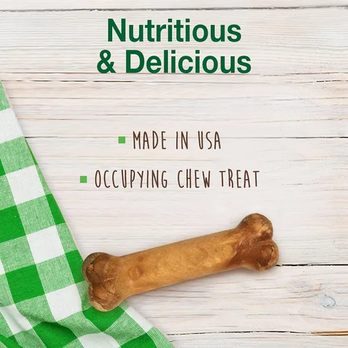 Vista 3 de Nylabone Healthy Edibles - Paquete variado de premios naturales de larga duración para perros pequeños, 34 unidades, sabores de carne asada y pollo