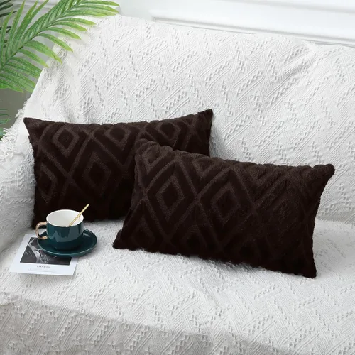 Vista 43 de Pallene Juego de 2 fundas de almohada de color beige de verano de 16 x 16 pulgadas, fundas decorativas de piel sintética suave para sofá, cama, sala