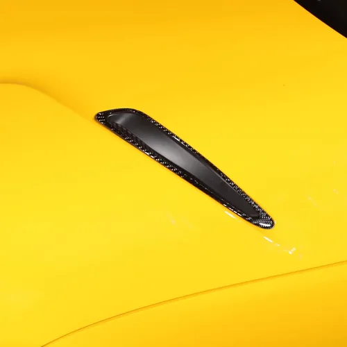 Vista 4 de Daeiclru Cubierta de fibra de carbono suave para cubierta de ventilación de aire para Toyota Supra GR A90 A91 MK5 2019-2022, marco de ventilación
