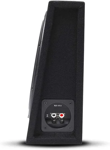 Vista 2 de Rockford Fosgate Prime R2S-1X12 Single R2S Slim Subwoofer poco profundo de 12 pulgadas cargado en una carcasa de cuña con 250 vatios RMS / 500