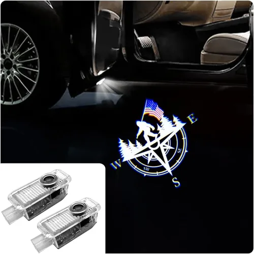 2 luces de logotipo HD para puerta de automóvil, proyector LED, luz de sombra de puerta, luz de bienvenida, emblema láser, logotipo, luces de charco