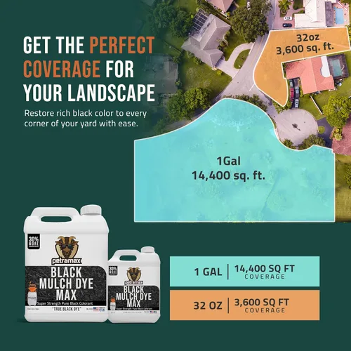 Vista 4 de Petra Spray de tinte de mantillo negro con rociador PetraTools para refrescar el paisaje que se desvanece, tinte negro a mantillo de madera