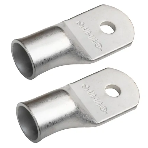 Vista 40 de SELTERM 5 piezas terminales de cable de cobre estañado 1/0 AWG perno de 1/2", extremos de cable de batería, terminales de anillo, conectores