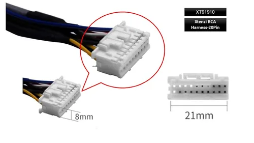 Vista 5 de Xtenzi Arnés de montaje de cable RCA para automóvil compatible con Sony XAV602BT XAV712HD XAV601BT XAV701HD -XT91910
