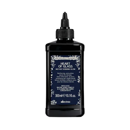Davines Heart of Glass Instant Bonding Glow, suero rubio de acción rápida, 10.14 oz