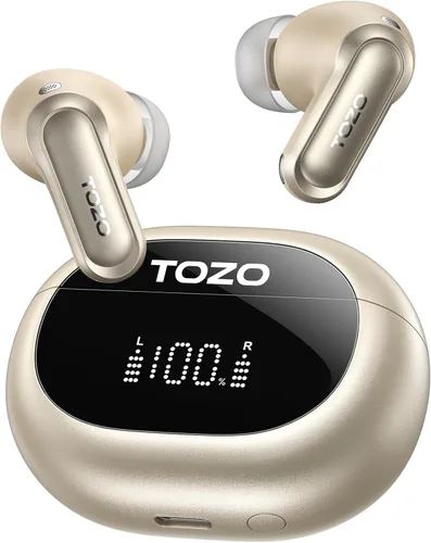 Vista 11 de TOZO NC20 - Auriculares con cancelación activa de ruido, auriculares inalámbricos con audio LDAC de alta resolución, llamada AI transparente de 6