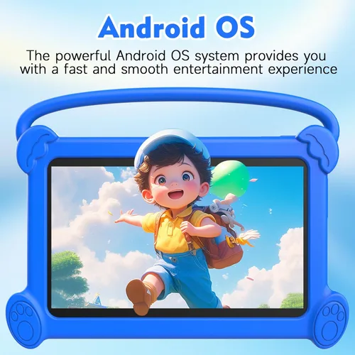 Vista 3 de Tablet infantil de 7 pulgadas 3-9 para niños, 32 GB de ROM para niños pequeños con funda a prueba de golpes, software Android para niños instalado