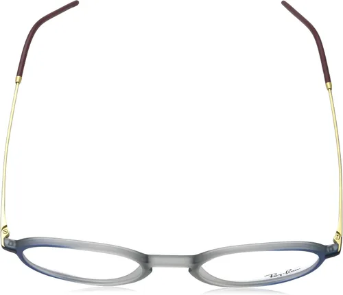 Vista 4 de Ray-Ban RX7153-5821 - Lentes de goma gris claro en la parte superior azul, 1.969in