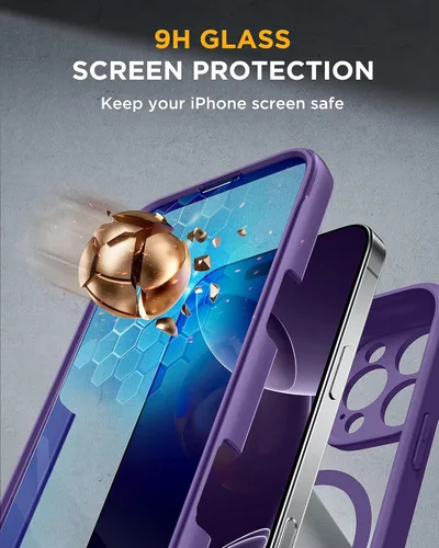 Vista 635 de Miracase - Funda para iPhone SE de 3ª/2ª generación 2022 2020 de cuerpo completo con protector de pantalla de vidrio integrado, resistente Negro