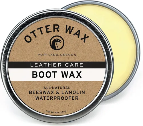 Vista 8 de Otter Wax Cera para botas 2 onzas Impermeabilizante de cuero natural Fabricado en Estados Unidos