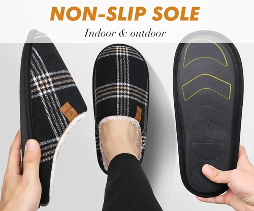Vista 4 de COFACE - Pantuflas unisex de espuma viscoelástica para hombre y mujer, cómodas, informales, cálidas, para interiores y exteriores, con soporte