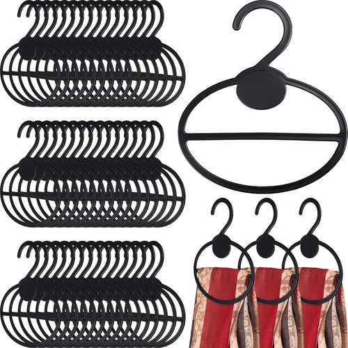 Vista 10 de FoldTier Organizador de plástico para bufandas, 25 unidades, ahorro de espacio, para bufandas, bufandas, pañuelos, almacenamiento de clasificación