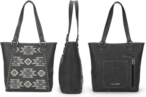 Vista 3 de American Bling Tote Bag with Wallet Western Shoulder Bags for Women Top-Handle Purse and Handbag 2 PCS Set