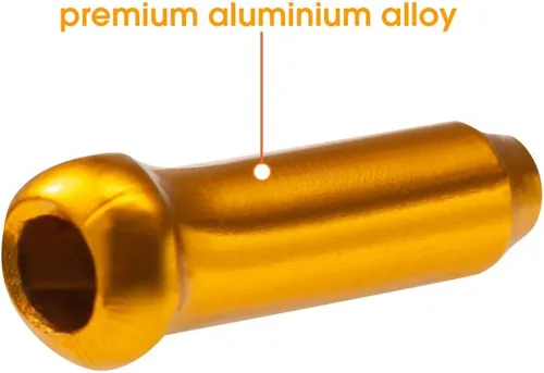 Vista 2 de HZJD Tapas de extremo de cable de bicicleta, crimpado de extremo de cable, tapas de cable para aleación de cambio de bicicleta, tapas de extremo