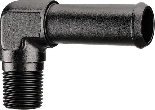 Vista 19 de EVIL ENERGY Adaptador de Conexión de Púa de Manguera 1/2" NPT Macho a 1/2" 45 Grados de Aluminio Negro