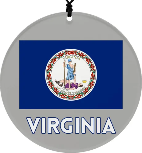 Vista 29 de Missouri Christmas Ornament - Festive Design Featuring State Flag - 2026 Hanging Acrylic Disc Decoration for Tree - Unique and Home Decor