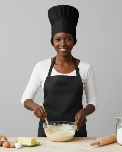 Vista 6 de Utopia Kitchen 1 Pack Bib Apron, Adjustable Cooking Apron with 2 Pockets, Water Resistant, Chef Kitchen Apron for Women Men