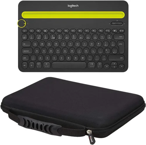 Vista 5 de Mchoi Funda rígida portátil para teclado Logitech K480 multidispositivo (solo funda)