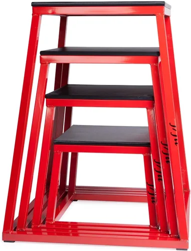 Vista 14 de JFIT Cajas pliométricas – Fabricado en Taiwán NO requiere montaje individual – Juego de cajas de altura y opciones de caja ajustable Plataforma