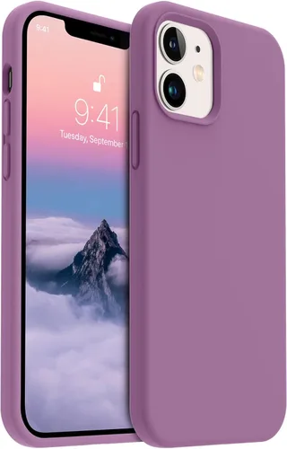 Vista 17 de AOTESIER - Funda para celular, compatible con iPhone 12 y iPhone 12 Pro de 6.1 pulgadas (2020), ultradelgada, goma de silicona líquida suave