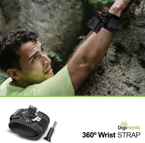 Vista 8 de DigiNerds Kit de accesorios para cámara de acción 50 en 1: compatible con GoPro Hero 13 a 7, Max, Fusion, Insta360, DJI Osmo, AKASO y más