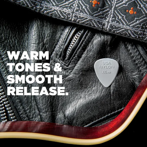 Vista 3 de JIM DUNLOP 44P100 - Púas de guitarra estándar de nailon de 0.039 pulgadas, paquete de 12