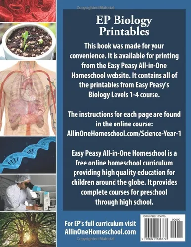 Vista 2 de EP Biology Printables Levels 1-4 Part of the Easy Peasy All-in-One Homeschool