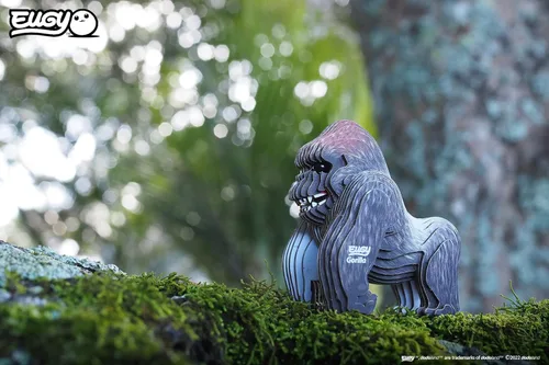 Vista 2 de Eugy Gorilla - Rompecabezas 3D de 32 piezas ecológico para niños, niñas y niños a partir de 6 años