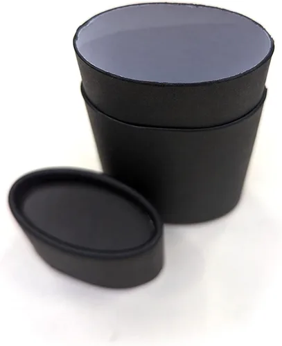 Vista 3 de Recipientes de desodorante de cartón vacíos de 2.65 oz (2.5 onzas) - Forma ovalada - Estilo push-up (paquete de 6, negro)
