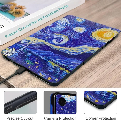 Vista 7 de ACdream Funda para T-Mobile Revvl Tab 2 de 10.1" Modelo: 9185W (NO COMPATIBLE con Revvl Tab 5G de 10.36") con [Protector de Pantalla de Vidrio]