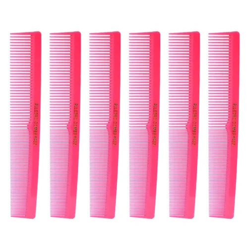 Vista 2 de Allegro Combs Juego de peluqueros y peluqueros 420 Peines de corte de pelo USA 6 Pc. (azul bebé)