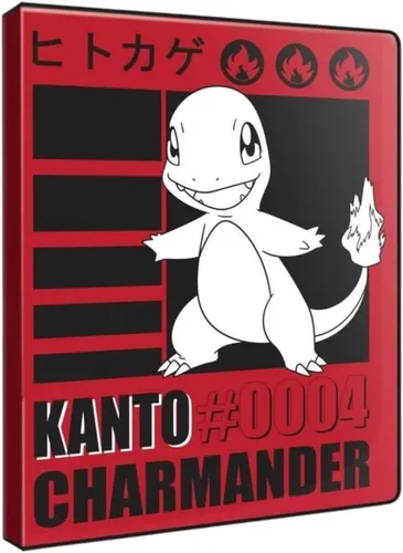 Ultra PRO - Charmander Cartera de 9 bolsillos para Pokémon | Carpeta TCG Carpeta Colección, Álbum Organizador CCG Portafolio Protector Funda para