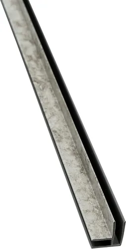 Vista 7 de Palisade Borde de vinilo en esquina interior en níquel escarchado (muestra de 6 pulgadas)